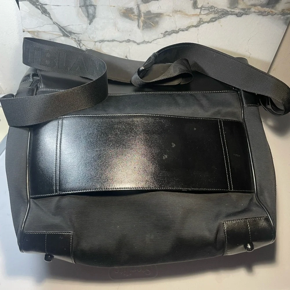 MONTBLANC leather crossbody bag made in italy